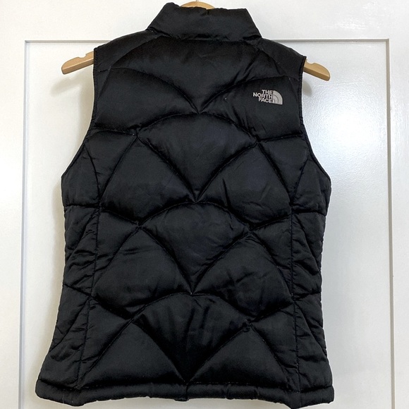THE NORTH FACE 550 Girl BLACK Nylon QUILTED Goose Down PUFFER VEST Size L ⭐️⭐️⭐️ - Picture 6 of 14